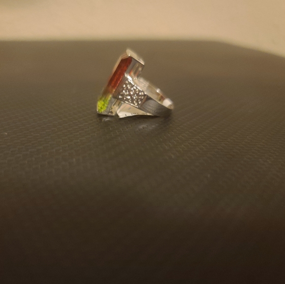 Lab Created Gemstone Ring - Picture 2 of 4